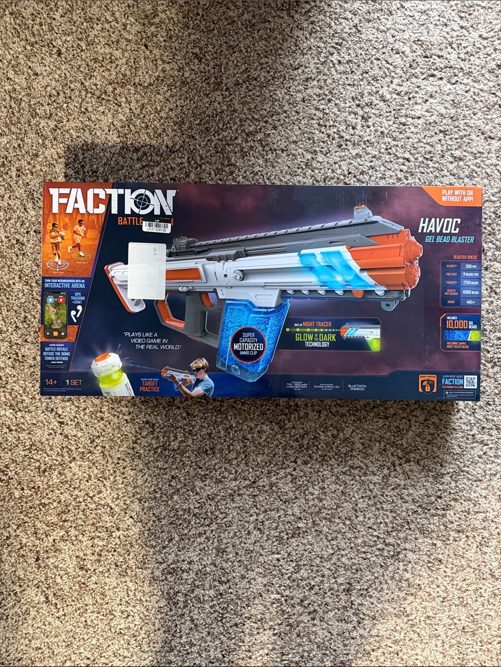 Havoc Gel Blaster Toy Blaster - Orange & White